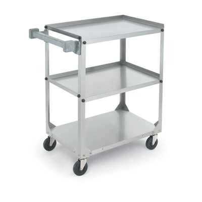 Vollrath 97320 27 1/2" L x 15 1/2" W x 32 5/8" H 300 Lb. Heavy-Duty Stainless Steel Utility Cart