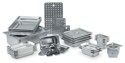Vollrath 90382 7.5 Qt. 22 Gauge Stainless Steel Super Pan 3 1/3 GN Food Pan