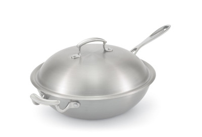 Vollrath 49418 5.19 Qt. 3-Ply Miramar Display Cookware Stir Fry Pan