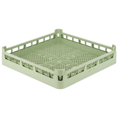 Vollrath 5267110 19.75" W x 4.12" H x 19.75" D Light Green Signature Full-Size Flatware Rack