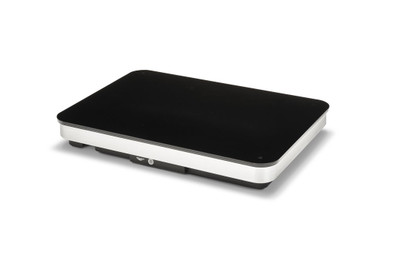 Vollrath 5950880 23" W x 16" D x 3 1/16" H Black Tempered Ceramic Glass Top With Natural Base Countertop Mirage Induction Buffet Warmer - 120 Volts 375 Watts