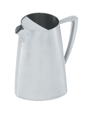 Vollrath 46306 2.3 Qt. Satin Stainless Steel Triennium Water Pitcher With Ice Guard