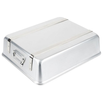 Vollrath 4482 16" W x 20" D x 4.5" H 11.5 Qt. Strapped With Loop Handles Aluminum Alloy Roaster Pan