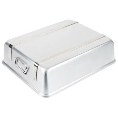 Vollrath 4482 16" W x 20" D x 4.5" H 11.5 Qt. Strapped With Loop Handles Aluminum Alloy Roaster Pan