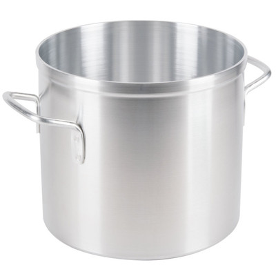 Vollrath 67512 12 Quarts 8 Ga. Standard Aluminum Natural Classic Stock Pot