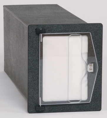 Vollrath FMHVN-1 Clear Plastic Flush Mount Folded Napkin Dispenser - 5" x 6 1/2" Cut-Out Dimensions