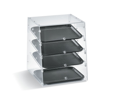 Vollrath KDC1418-4F-06 Clear Acrylic Countertop Display Case with Front Doors - 18 1/2" x 19 5/8" x 22 3/4"
