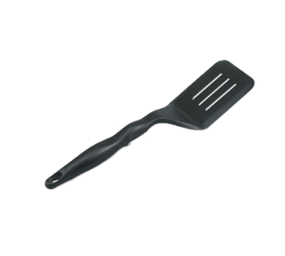 Vollrath 5284120 Black 13 1/2" Overall Length Ergonomic Handle One-Piece Construction Built-In Stopper Textured Surface Nylon Slotted Turner