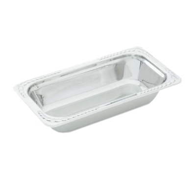 Vollrath 8231120 13 1/16" W x 7" D x 2 1/2" H 1.9 Qt. 1/3 Size 18/8 High-Polished Stainless Steel Construction Miramar Decorative Pan