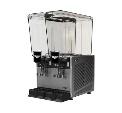 Vollrath VBBE2-37-S Electric Pre-Mix Refrigerated Beverage Dispenser with (2) 5.3 Gal. Bowls - 115v