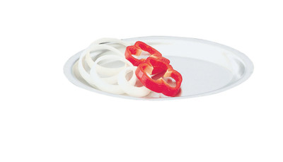 Vollrath 81180 7 3/4" W x 11 3/4" L Stainless Steel Platter Only for 81170 Oval Steak Platter