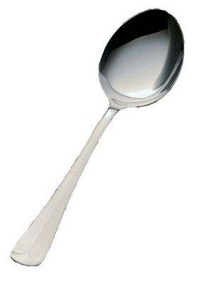 Vollrath 48104 8.38" QUEEN ANNE Stainless Heavyweight Serving Spoon Flatware