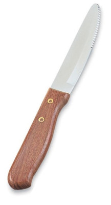 Vollrath 48148 9.88" Overall Length Jumbo Wood Handle Steak Knife
