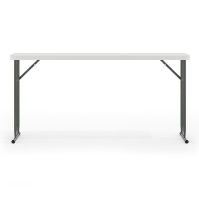 Flash Furniture RB-1860-GG Rectangular 60" W x 18" D x 29" H 330 Lb. Static Load Capacity Training Folding Table