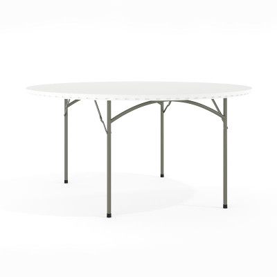 Flash Furniture RB-60R-GG Round 60" Dia x 29" H 661 Lb. Static Load Capacity Waterproof Folding Table