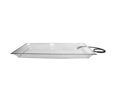 Cal-Mil IP252 48" W x 24" D x 4" H Rectangle Large Acrylic Clear Ice Display Pan