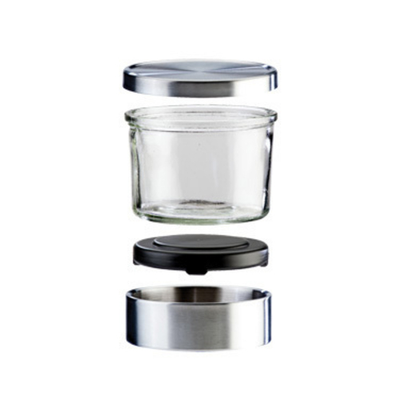 Cal-Mil 1851-5 5 1/4" Dia. x 4 1/2" H 32 Oz. Glass Clear Mixology Jar