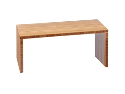 Cal-Mil 1934-12-60 24" W x 10" D x 12" H Bamboo Rectangle Natural Step Riser