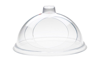 Cal-Mil 301-12 12" Dia. x 5.5" H Acrylic Clear Turn N Serve Gourmet Cover