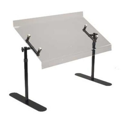 Cal-Mil 751-6 72"W Black Metal Frame Adjustable Portable Sneezeguard