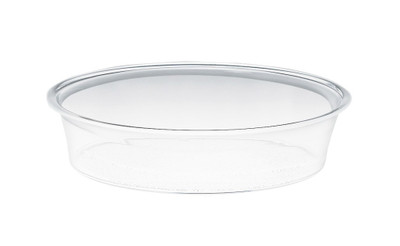 Cal-Mil 316-12-12 12" Dia. x 3 1/2" D Round Acrylic Clear Turn N Serve Deep Tray