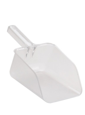 Cal-Mil 1029-64 14.25" L 64 Oz. Clear Polycarbonate Scoop