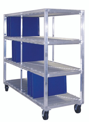 New Age 96710 28.5" W x 64" H x 75.5" D 3 Tiers Aluminum Tray Drying Rack