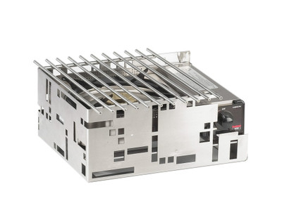 Cal-Mil 1617-55 13" W x 11" D x 6" H Stainless Steel Squared Butane Stove Frame Only