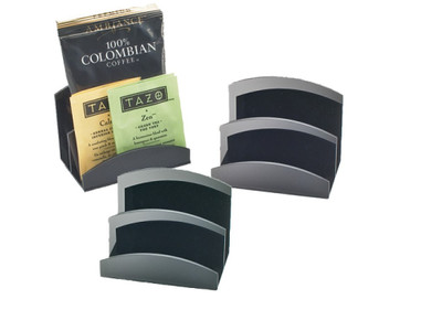 Cal-Mil 399-13 4" W x 3" D x 3 1/4" H Acrylic Black Classic Packet Organizer