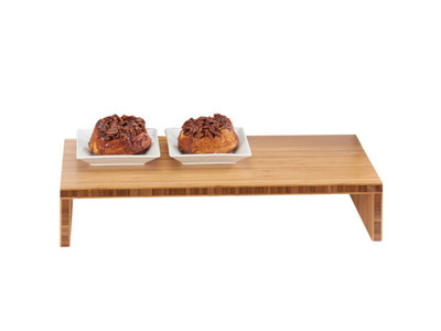 Cal-Mil 1934-4-60 20" W x 10" D x 4" H Bamboo Rectangle Natural Step Riser