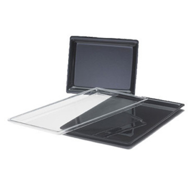 Cal-Mil 325-13-12 13" W x 18" D x 1H Shallow Rectangle Acrylic Clear Display Tray