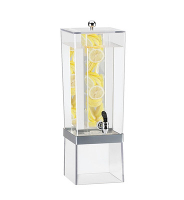 Cal-Mil 2016INF-74 3 Gal. Silver Infusion Chamber Metal Band Econo Beverage Dispenser