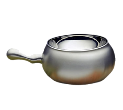 Bon Chef 5050SS 6&quot; x 4&quot; Round Stainless Steel Fondue Pot