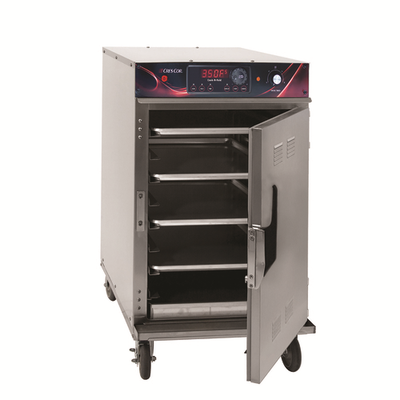 Cres Cor 1000CHSKSPLITDE 22.63" W x 32.75" D x 42" H Stainless Steel Half-Height Mobile Cook-N-Hold Low Temp Smoker Cabinet