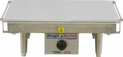 DoughXpress TXW-1620-120 17&quot; W x 6.16&quot; H x 21.43&quot; D Stainless Steel Single Calrod Flat Surface Tortilla Warmer - 120 Volts, 1-Ph