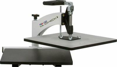 DoughXpress TXM-15CP 16.5" W x 15.35" H x 25.36" D White Manual Xylan Coated Upper & Lower Platens "Lil Chick" Meat Press