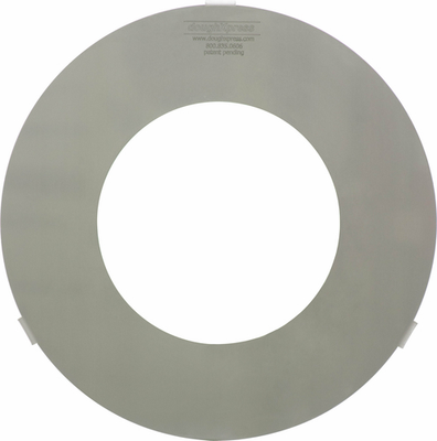 DoughXpress DXP-DR-10 18" W x 18" D x 10" Dia. Finished Crust Mold Stainless Steel Dough Ring