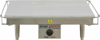 DoughXpress TXW-2025 20" W x 6.22" H x 25.69" D Stainless Steel Single Calrod Flat Surface Tortilla Warmer - 220 Volts, 1-Ph