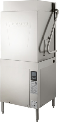 Hobart AM16T-BAS-2 60 Racks and Hour Electric High Temp with Booster Universal Stainless Steel Dishwasher