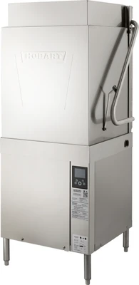 Hobart AM16T-BAS-2 60 Racks and Hour Electric High Temp with Booster Universal Stainless Steel Dishwasher