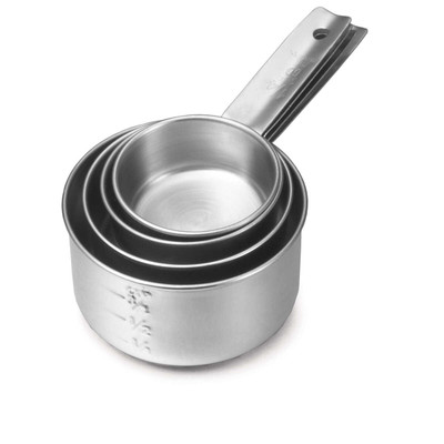 TableCraft Products 724 4 piece Stainless Steel Measuring Cup