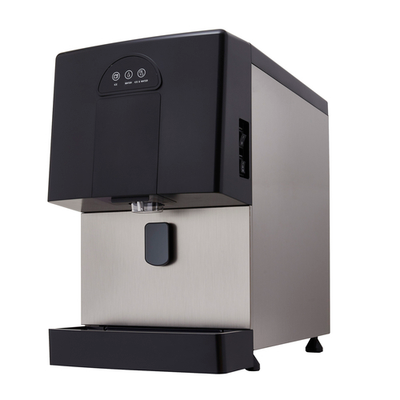 Icetro ID-0160-AN 5.3 Lbs. Storage Air Cooled Self-Contained Countertop Nugget-Style Ice &amp; Water Dispenser - 115V