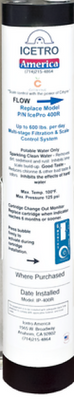 Icetro ICEPRO 400 R IcePro Series Water Filtration System Replacement Cartridge for IcePro 400