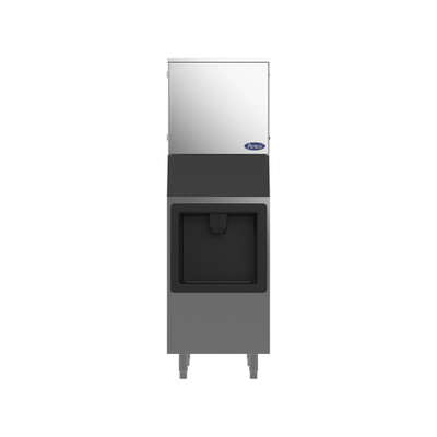 Atosa HD350-AP-161 160 Lbs. Air Cooled Half Diced Cube Hotel Ice Machine & Dispenser - 115 Volts