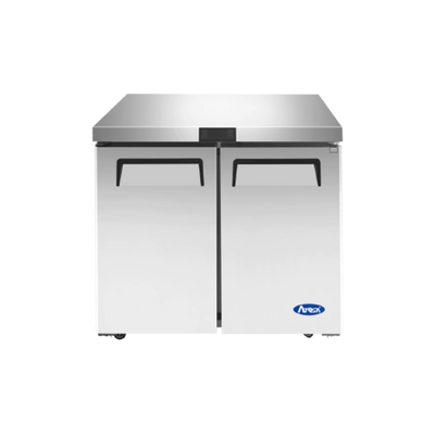 Atosa MGF36RGR 8.7 Cu. Ft. Solid Door Reach-In Undercounter Refrigerator - 115 Volts