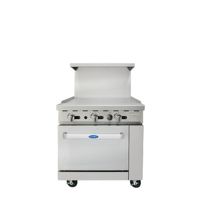 Atosa AGR-36G-NG 36" W Natural Gas 1 Griddle & Oven CookRite Range - 102,000 BTU