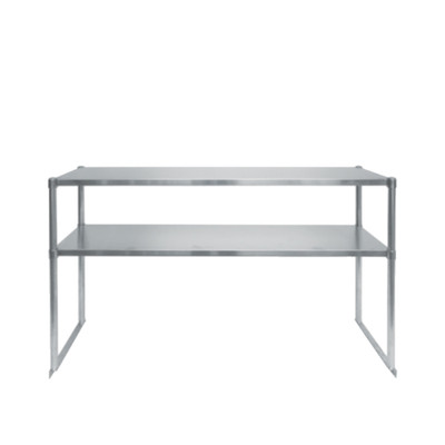 Atosa SOD1493B 92.9" W x 14" D x 47.2" H Stainless Steel Double Overshelf for Pizza Prep Table