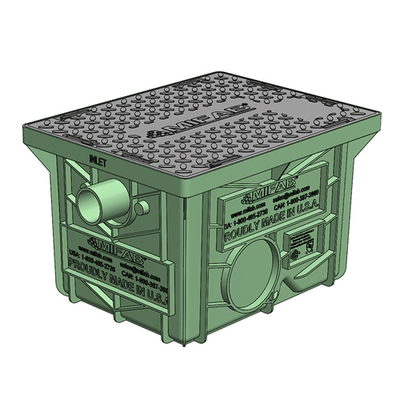 MIFAB LIL-50 44 Gal. HDPE Construction Non-Skid LilMax Grease Interceptor