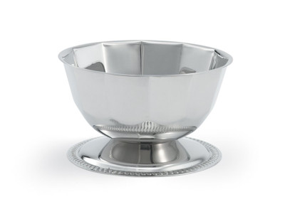 Vollrath 46701 16 Oz. Stainless Steel Mirror Finish Gadroon Base For Seafood Supreme Set Imported Paneled Bowl