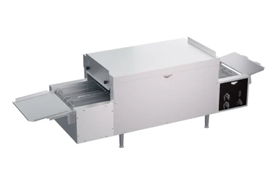 Vollrath PO4-24018R-L Electric 68" W 18" Wide Right-to-Left Conveyor Belt Variable Speed Control Forced Convection Conveyor Pizza Oven - 240V 6200 Watts